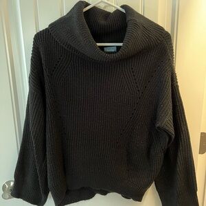 Cozy Black Cowl Neck Sweater